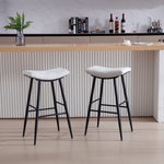 ZUN Counter Height Bar Stool Set of 2 for Dining Room Kitchen Counter Island,Linen fabric Upholstered W1439125932