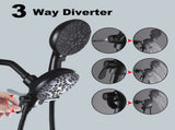 High Pressure 3-Way Rainfall Combo, Luxurious Rain Showerhead and Hand Held Shower Separately or 94289567