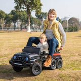 ZUN 24V Ride On Car for Kids Battery Powered Ride On 4WD Toys with Remote Control,Parents Can Assist in W1396128716