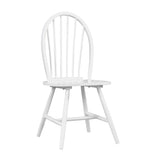 ZUN White Finish Side Chairs Set of 2, Farmhouse Style Wooden Furniture Casual Dining Kitchen B011P239557