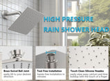 Shower Faucet With Storage Rack 8-inch Rain Shower Head Shower decoration kit with single spray 86998911