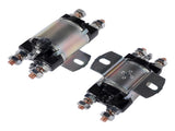 Set of 2 Solenoid Fit for Yamaha G1 Gas Golf Cart 12V 6 Terminal 12 Volt 100A 2-Cycle Gas 94880707
