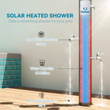 Solar heated shower 33720012