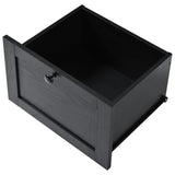 K&K 54.5" Farmhouse Kitchen Island with Power Outlet, Kitchen Storage Island with Internal Storage N707P170349B