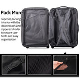 3 Piece Luggage Set Hardside Spinner Suitcase with TSA Lock 20" 24" 28" Available 83145611