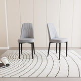 A set of 2 dining chair, modern style chair made of high-quality PU Leather fabric with thick soft 55056687