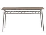 6-Piece Modern Dining Set for Home, Kitchen, Dining Room with Storage Racks, Rectangular Table, 53776053