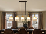 Farmhouse Chandelier 5-Light Dining Room Light Fixture Over Table Kitchen Island Lighting Rustic W1367P460405