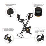 ZUN Home Folding Exercise Bike Black 71061154