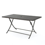 ZUN RIAD RECTANGLE FOLDABLE DINING TABLE 61381.00MBRN