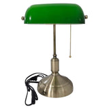 Vintage Bankers Desk Lamp, Traditional Student Antique Piano Table Light 03016291