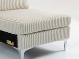 Modular Sectional Sofa Armless Seat Module, Corduroy Sectional Couch, Single Couch Modular Armless W3098P257002