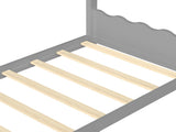 Twin House Floor Bed with Support Slats, Solid Wood House Bed Frame for Kids, No Box Spring Needed W1580P387838