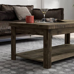 ZUN Bridgevine Home Joshua Creek 48 inch Coffee Table, No Assembly Required, Barnwood Finish B108131548