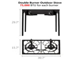 Outdoor Camp Stove High Pressure Propane Gas Cooker Portable Cast Iron Patio 48315558