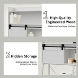 ZUN Over The Toilet Storage Cabinet Toilet Paper Stand, Mass-Storage Over Toilet Bathroom Organizer W2641P227421