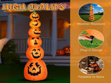 9FT Halloween Inflatable Stacked Pumpkins, Blow up 6 Pumpkins Inflatable with Built-in LED Lights 23962730