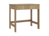 Computer Desk, 1 Drawer, 4 Legs, Natural Oak B097P369420