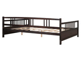 Full Size Daybed with Support Legs, Espresso 73895869