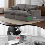 Double Chaise Lounge Chair Indoor,Oversized Upholstered Sleeper Cloud Couch,Deep Seat Luxury Sofa 96861090