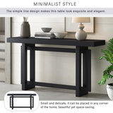 U_STYLE Contemporary Console Table with Wood Top, Extra Long Entryway Table for Entryway, Hallway, N711P230809B