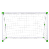 ZUN 6' x 4' Soccer Goal Training Set with Net Buckles Ground Nail Football Sports 22590076