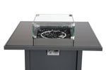 ZUN 25" H x 30" W Steel Outdoor Fire Pit Table with Lid B120142292