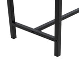 Industrial Style Porch Table Single Layer Black Oak Triamine Board 105 * 30 * 75005332