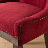 A&A Furniture,Ultra Side Dining Chair,Thickened fabric chairs with neutrally toned solid wood W1143P151494