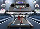 Foldable Treadmills for Home, Portable Treadmill with Handles, 2.5HP Treadmills 300 lb Capacity, APP 13140075