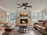 32 Inch LowProfile Flush Mount Fan with LED Light, Remote Control, 5Blade Reversible W3816P585861