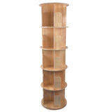 5 Tier Rotating Bookshelf 360 Display Spinning Bookshelf Revolving Bookcase 40321627