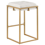 Beige and Gold Square Counter Height Stools B062P145674