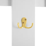 ON-TREND Modern Luxury 4-in-1 Hall Tree with Cushion, Versatile Coat Rack with 8 Gold Hooks and N721P192814K