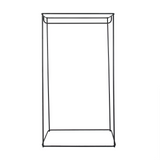 Hanging Closet Organizer, 1-Tier, Grey Pumice, 36 in Wide 70607705