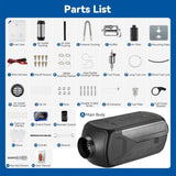 Diesel Heater 8KW 12V-24V Portable Diesel Air Heater with Muffler, Remote Control, LCD Monitor, Fast 14760350