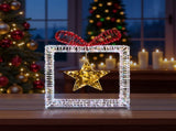 Set of 3 Lighted Iridescent Cut-out Gift Box Christmas Decorations, Pre-lit Holiday Decor with 357 77157291