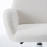 ZUN HengMing Faux Fur Home Office Chair,Fluffy Fuzzy Comfortable Makeup Vanity Chair ,Swivel Desk Chair W21228454