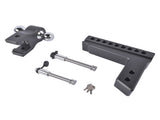 Fits 2.5" Receiver Aluminum Trailer Hitch Adjustable 8" Drop/Rise 2" & 2-5/16" Balls 18500LBS w/2 04082944