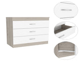 Bethage 3-Drawer Dresser White B06280072