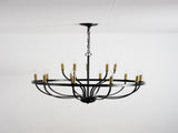 18-Light Chandelier Industrial Iron Candle Chandelier Modern Suspended Farmhouse Pendant Light W5008P479819