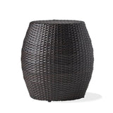 Outdoor Wicker 14.00" Patio Side Table 60746.00MBN