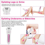 5 In 1 Electric Body Epilator Rechargeable Women's Grooming Kit Epilator Shaver Facial Brush Callus 48775314