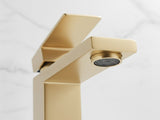 Single Handle Bathroom Faucet Lavatory Faucet Stainless Steel Single Hole-T20, Brushed GoldUnable 44171604