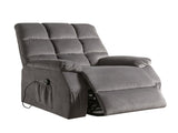 Grey Power Lift Recliner with Massage B062P215442