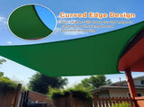12'X12' Dark Green HDPE sunshade sail 04831055
