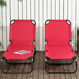 ZUN Folding Lounge Chairs / beach chair （Prohibited by WalMart） 70597101