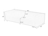 Grey teddy fleece sofa 80 inch discharge in living room bedroom with two throw pillows hardware foot W1278141700