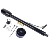 ZUN Black 32" Floor Shift Tilt Manual Steering Column w/ Key & 9 Hole Wheel Adpater 01425501