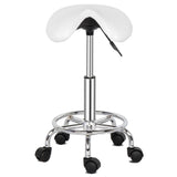 Saddle Stool Ha Ha Feet Rotation Bar Stool White 60290165